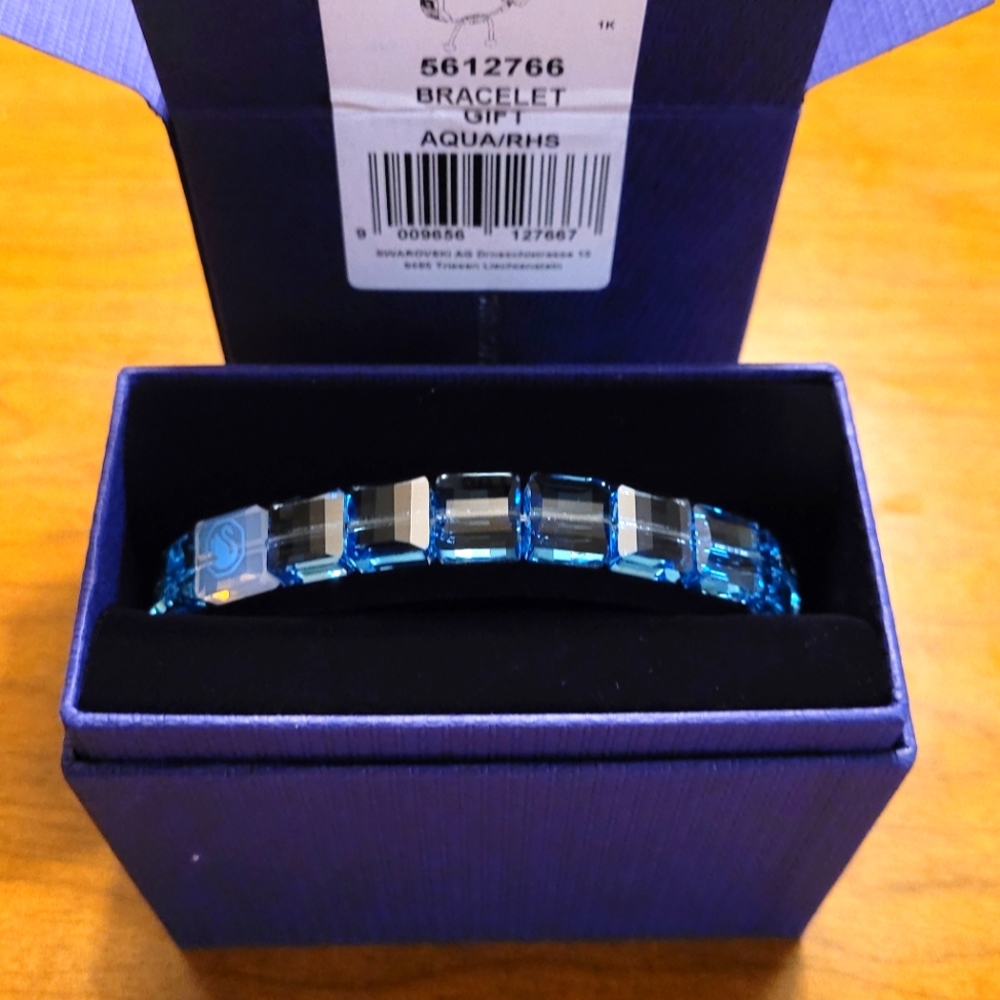 Swarovski Aqua Crystal Bracelet